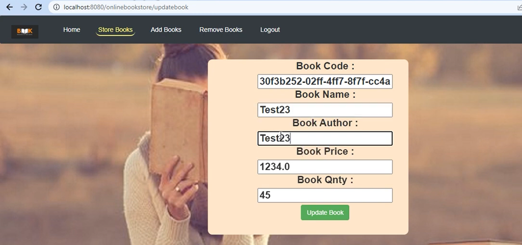 Online Book Shop System Using JSP and MySQL