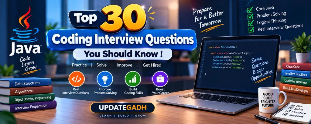Top 30 Coding Interview Questions You Should Know in Java
