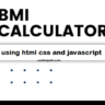 BMI Calculator Using HTML CSS & JavaScript in 3 steps  ,Wow !