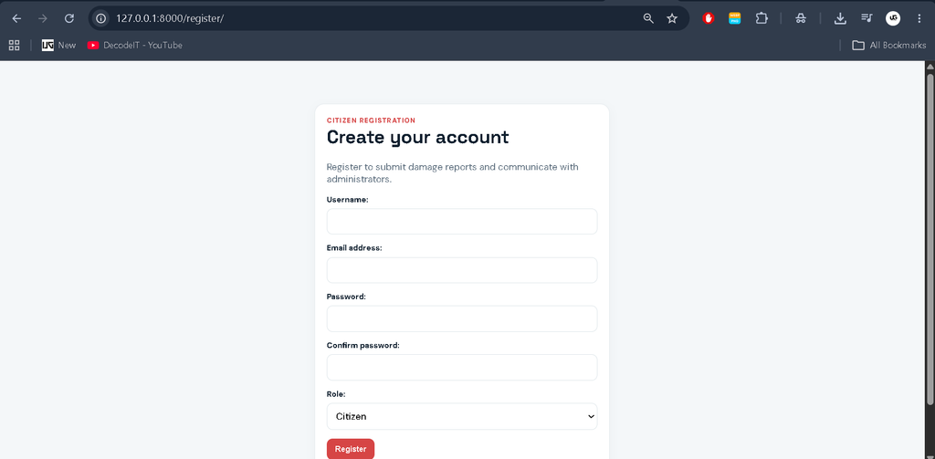 Disaster Management System Using Python and Django
