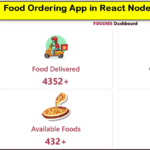 Food Ordering App in React Node.js