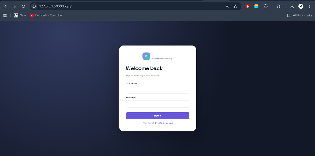 Invoice Generator In Django With Source Code Free