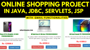 OnlineShopping Projectin Java