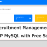 Recruitment Management System in PHP MySQL with Free Source Code