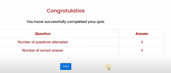Online Quiz System In PHP With Source Code