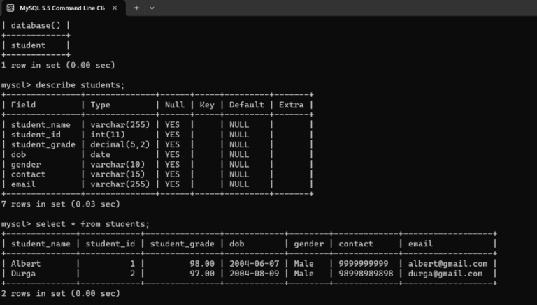 Student Management System Project in java Free Source Code