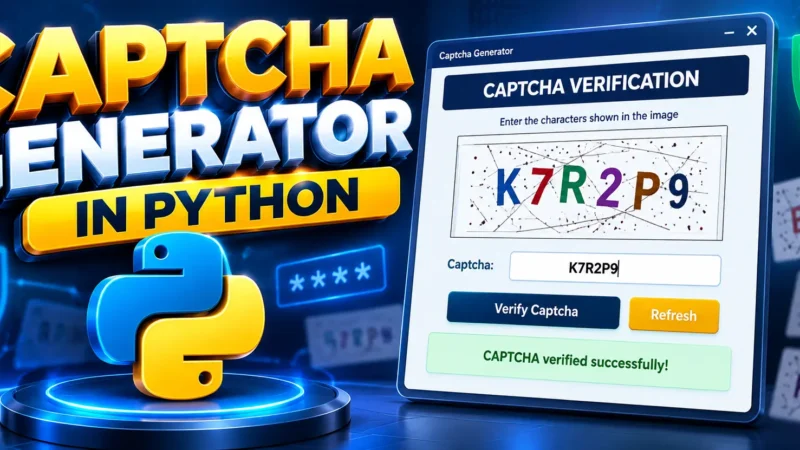 Captcha Generator In Python Using Tkinter
