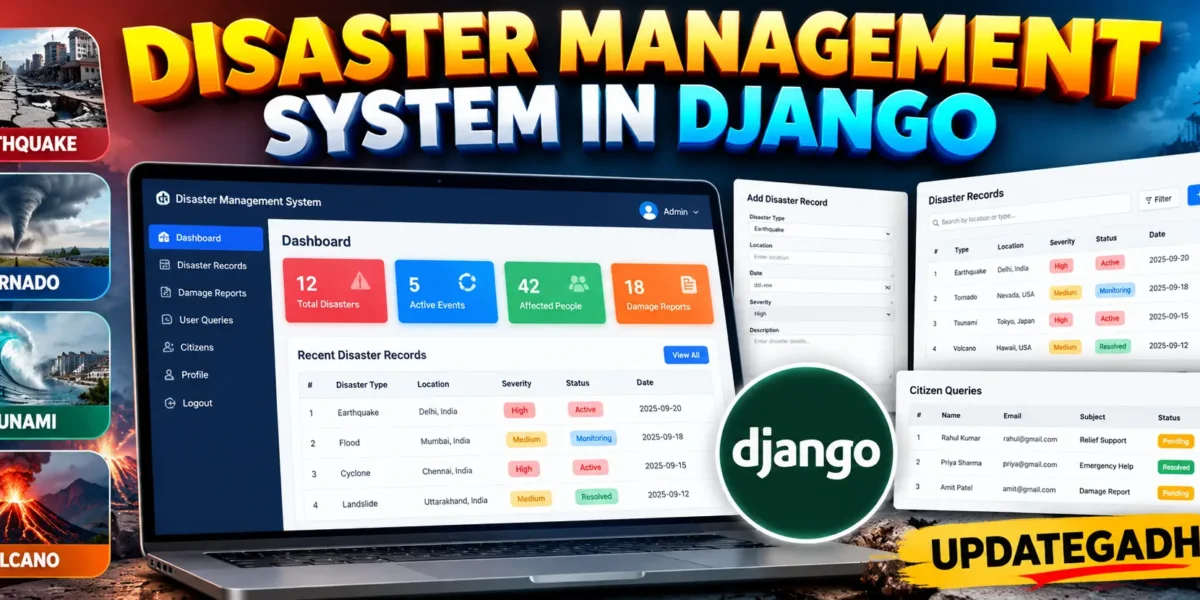 Disaster Management System Using Python and Django