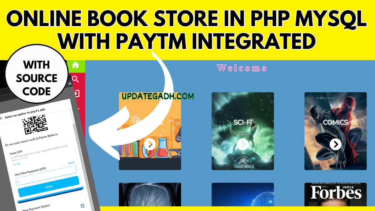 Building Online Book Store in PHP MySQL with PAYTM  Integrated