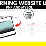 E-Learning website Using PHP and MySQL with Source Code