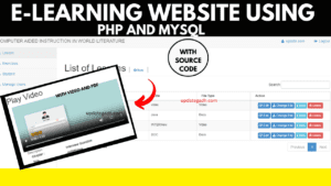 E-Learning website Using PHP and MySQL with Source Code