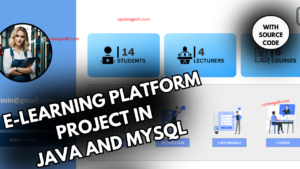 E-learning Platform Project in java and MySQL