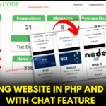 Learning Website In PHP and MySQL with Chat Feature Free Source Code