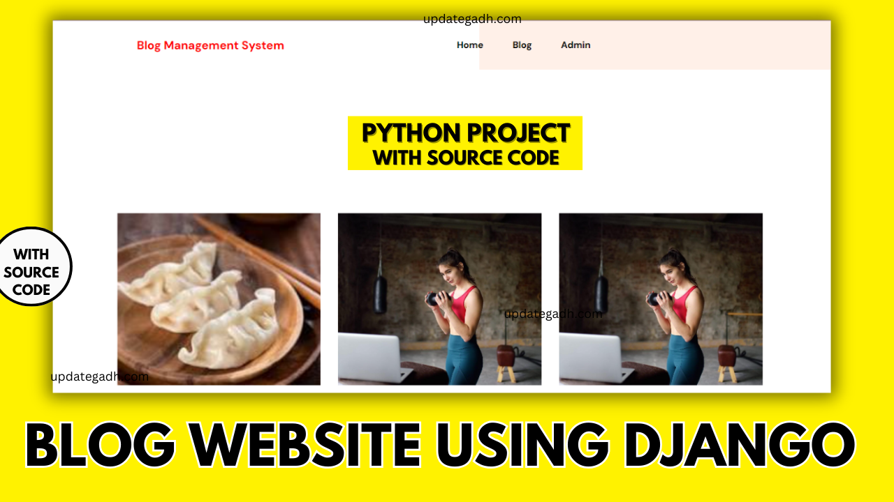 Python Blog Website Using Django Python