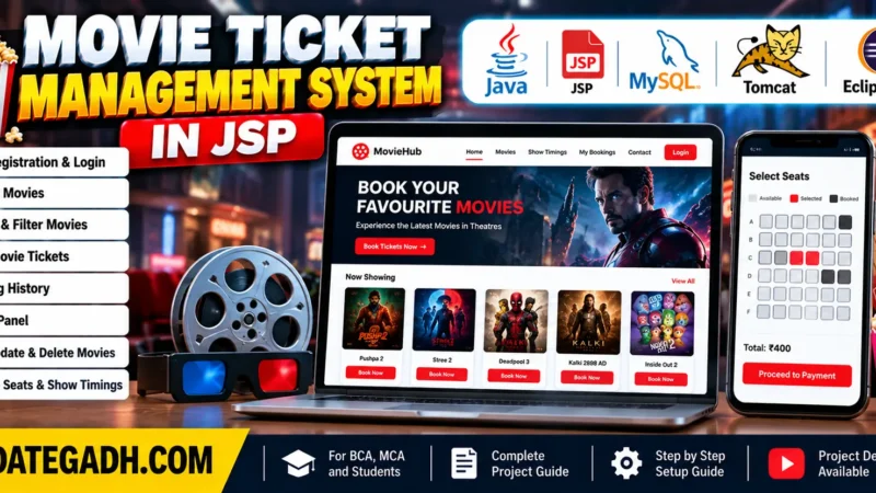 Movie Ticket Management system in JSP