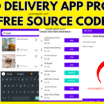 Best food delivery app project Free Source Code