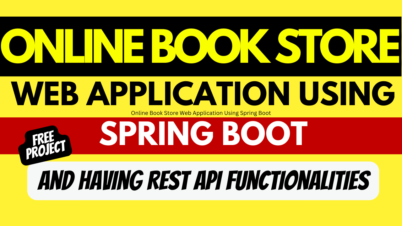 Online Book Store Web Application Using Spring Boot