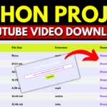 YouTube Videos Downloader Best Project Using Django Python