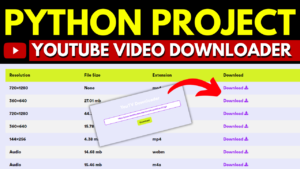 YouTube Videos Downloader Best Project Using Django Python