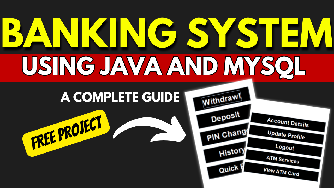 Banking System in Java and MySQL