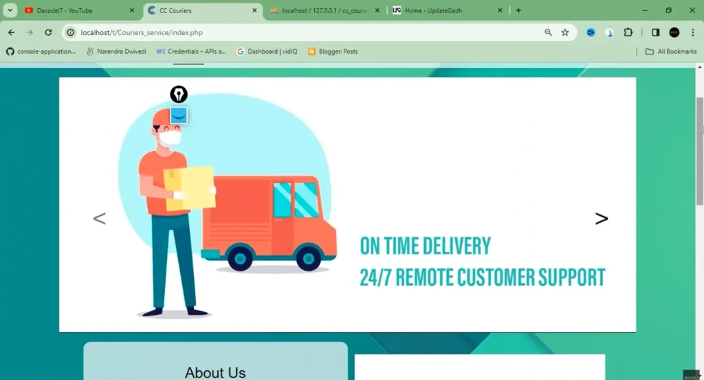 Courier Management System Using PHP & MySQL