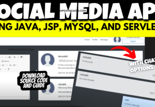Dynamic Social Media App using JSP