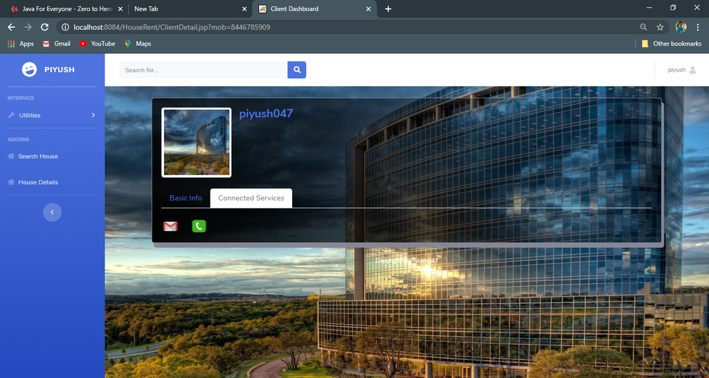 House Rental Portal Using Java JSP, Servlet, J2EE and MySQL
