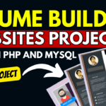 Resume Building Websites Project in PHP and MYSQL