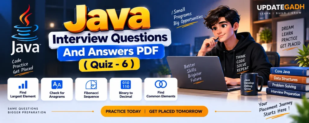 Free Java Interview Question And Answers Pdf [Quiz -6 ]
