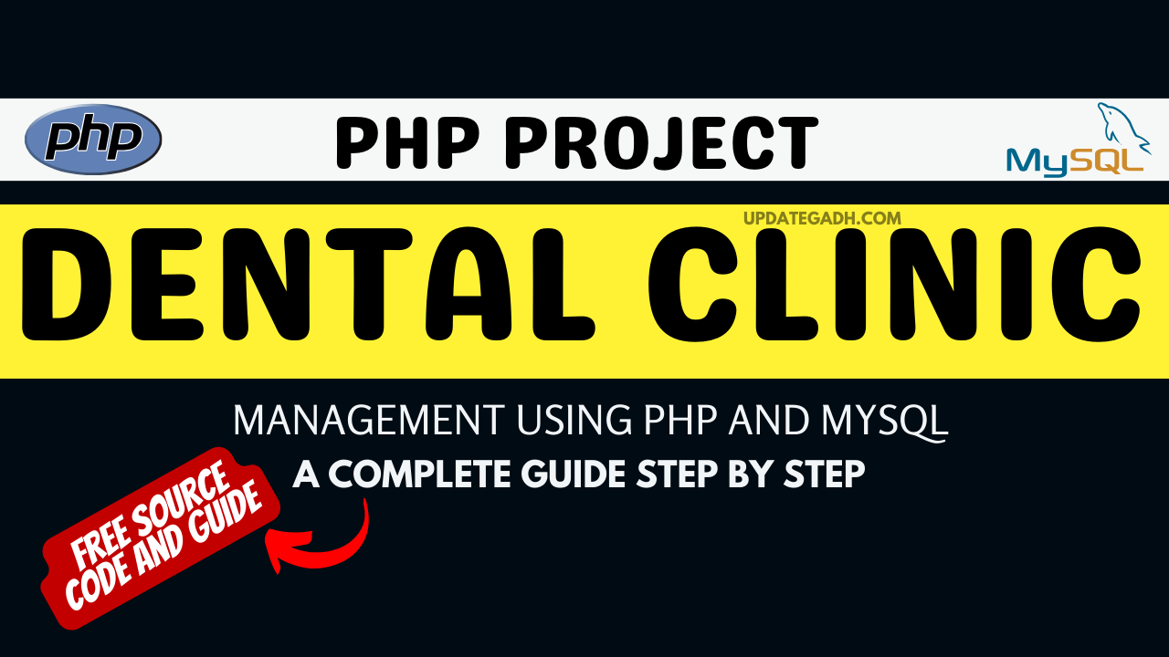 Dental Clinic Management using PHP and MySQL