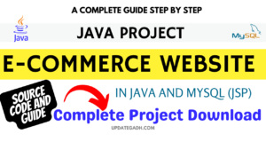E-commerce website using Java And MYSQL