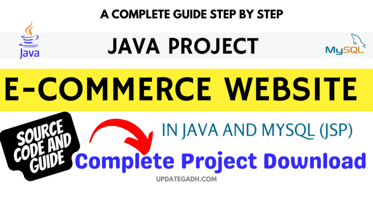 Free Source Code :E-commerce website using Java And MYSQL (JSP)