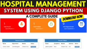 Hospital Management System using Django Python