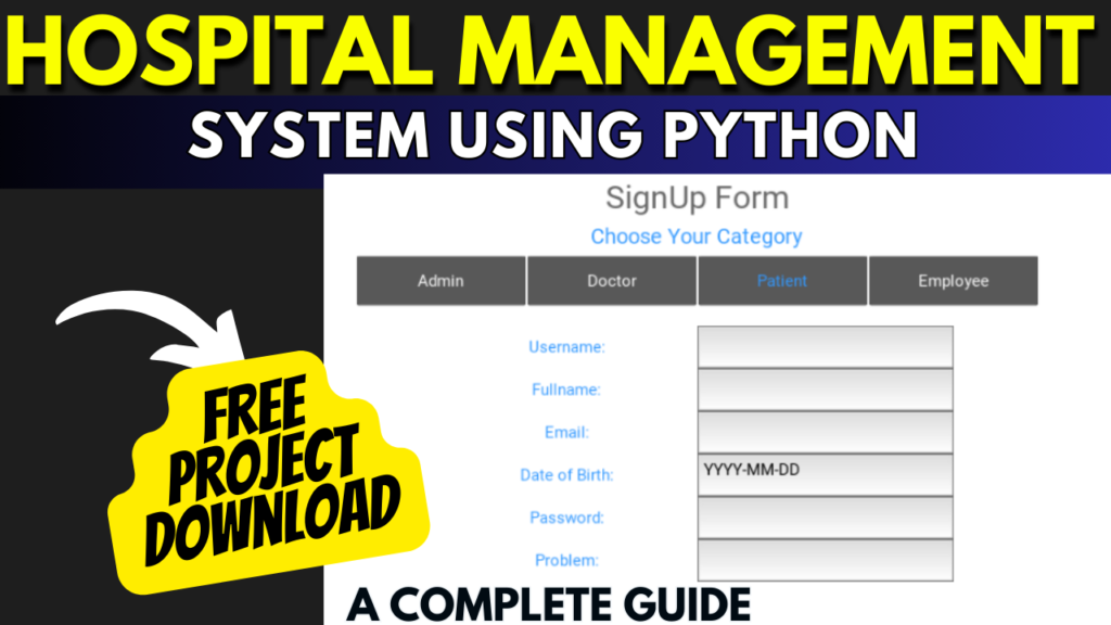 Free Project Hospital Management System Using Python   Hospital Management System Using Python 1024x576 