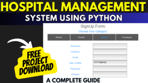 Hospital Management System using Python