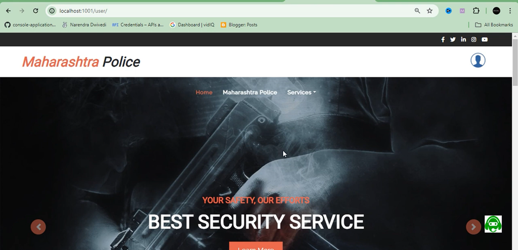 Online Criminal Record Portal using Spring Boot Hibernate, MySQL, J2EE