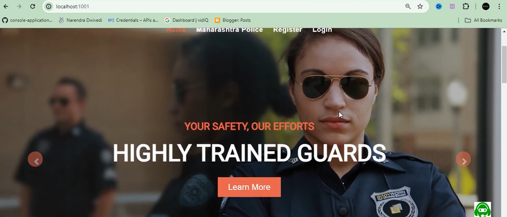 Online Criminal Record Portal using Spring Boot Hibernate, MySQL, J2EE