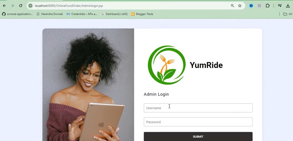 Food Ordering System Using Java JSP, Servlet, J2EE and MySQL