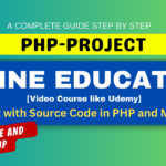 Online Education System [Video Course like Udemy] Project with Source Code in PHP and MySQL