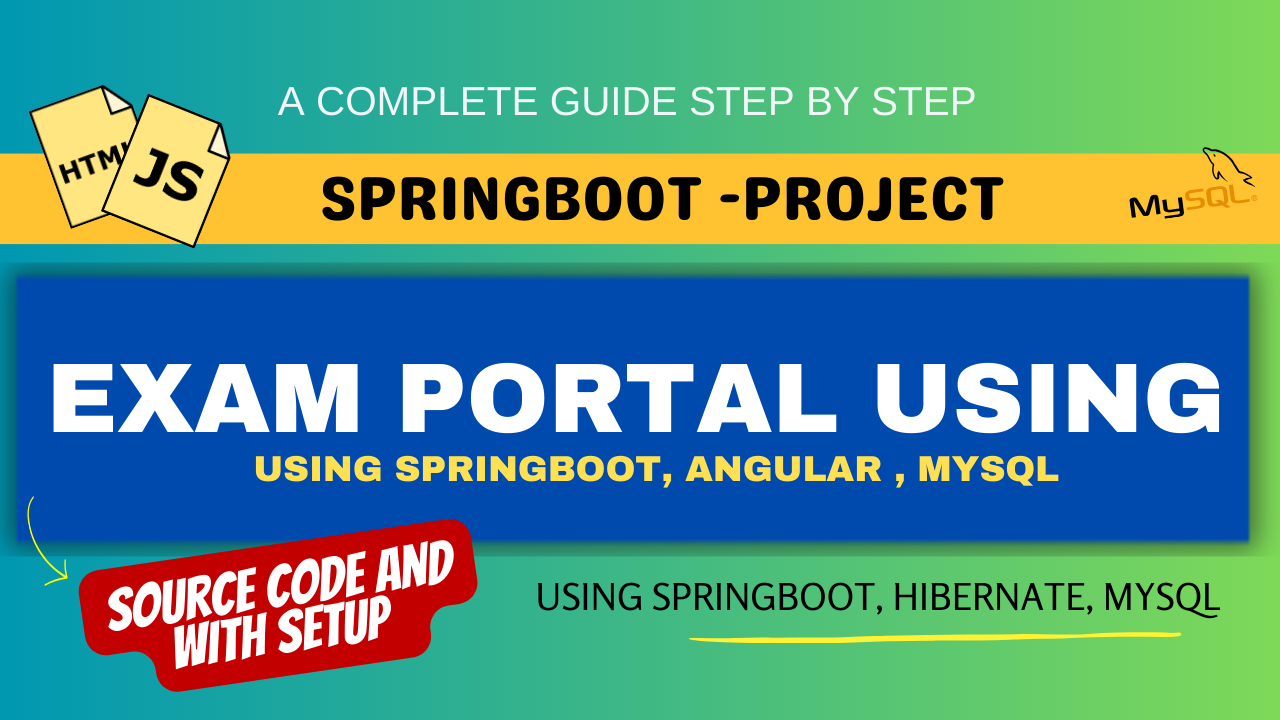Exam portal using springboot angular