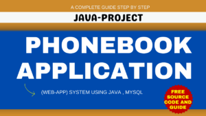Phonebook Application (Web-App) Using JSP JAVA and MYSQL