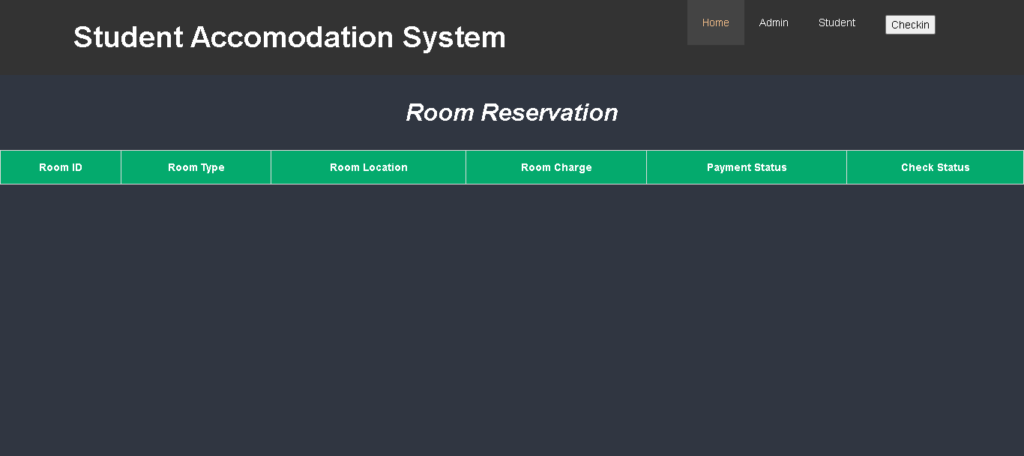 Student Room Accommodation using Java