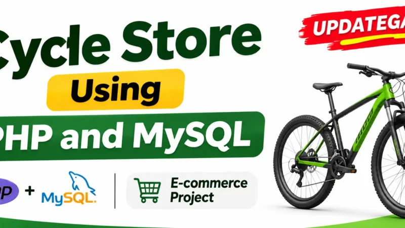 Cycle Store Project with Admin Panel Using PHP and MySQL