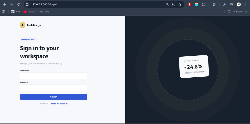 Create a URL Shortener Using Django Framework