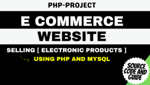 E commerce Website Selling