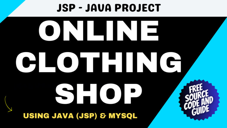 Online Clothing Shop using Java