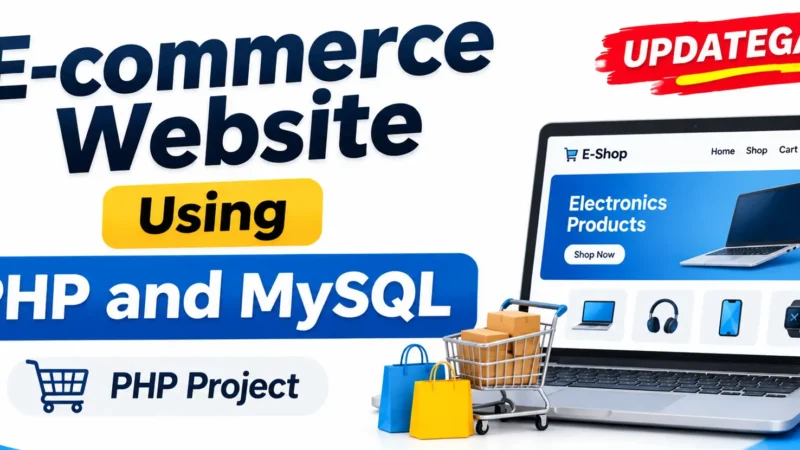 E-commerce Website Using PHP and MySQL