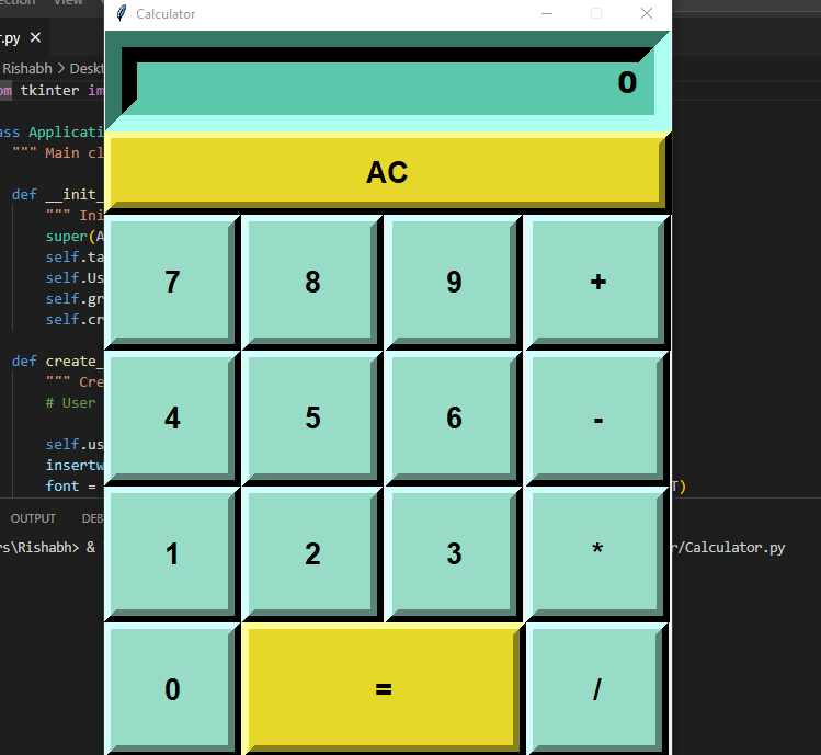Python Calculator in GUI with Free Source Code
