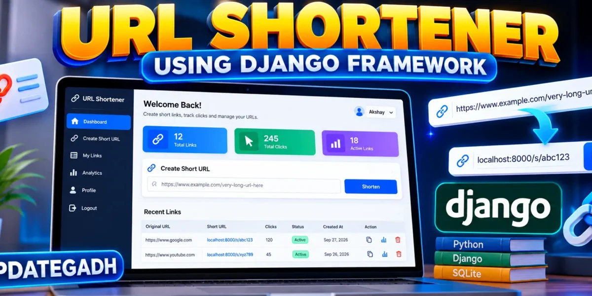 Create a URL Shortener Using Django FrameworkCreate a URL Shortener Using Django Framework