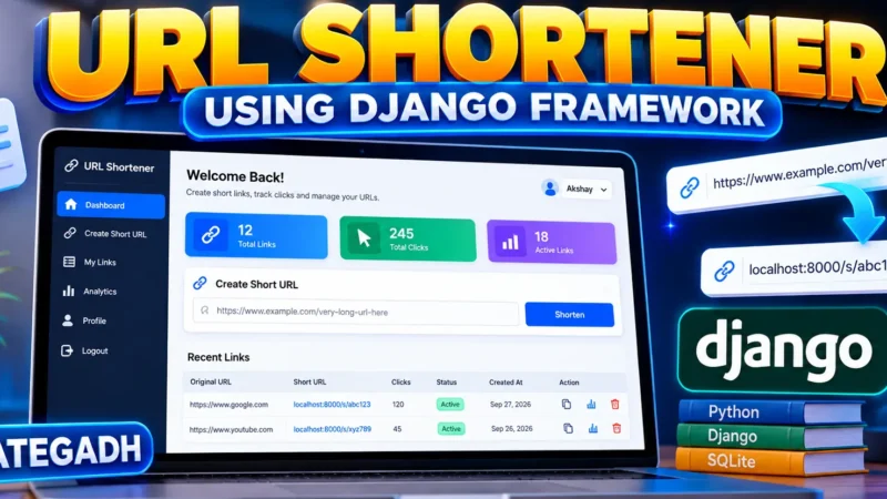 Create a URL Shortener Using Django FrameworkCreate a URL Shortener Using Django Framework